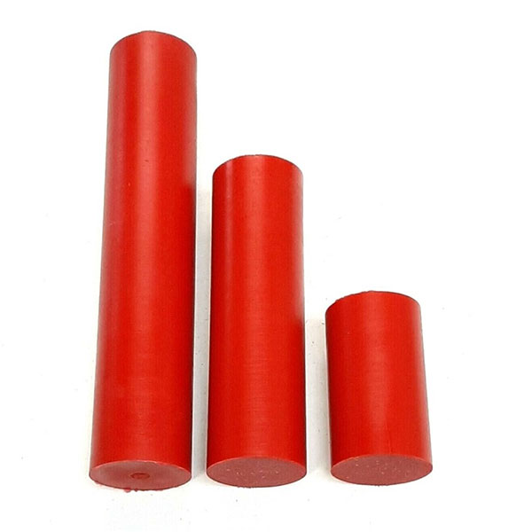 90A Shore Polyurethane Round Plastic Rod Red 19mm Dia