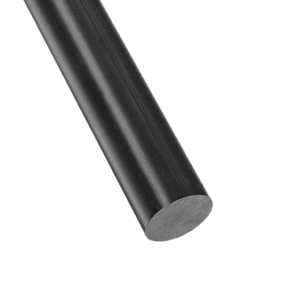 Acetal Round Plastic Rod Black 140mm Dia