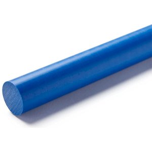 Acetal Round Plastic Rod Blue 40mm Dia