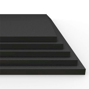 HDPE Plastic Lightweight Sheet Black 1.5mm Thick