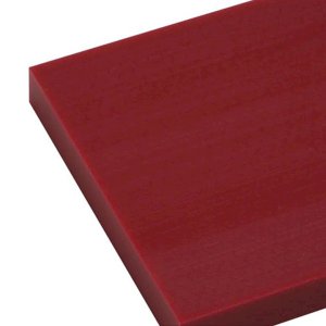 PE500 Plastic Sheet Burgundy 12mm Thick