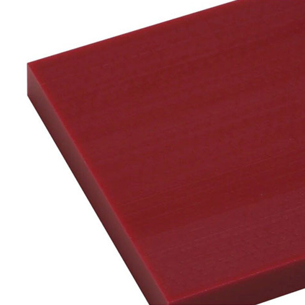 PE500 Plastic Sheet Burgundy 25mm Thick