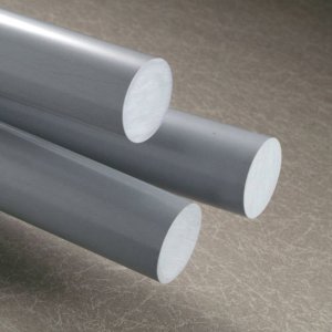 PVC Plastic Rod Grey 50mm Dia